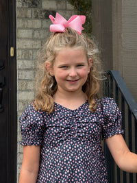 SAMPLE Hazel Dress in Navy Rosebud Spray Size 8