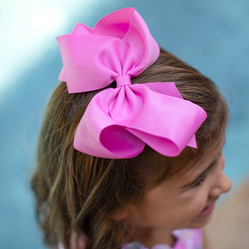 Girls Bow - Pink Posies