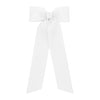 Girls Medium Hair Bow Ribbon - White