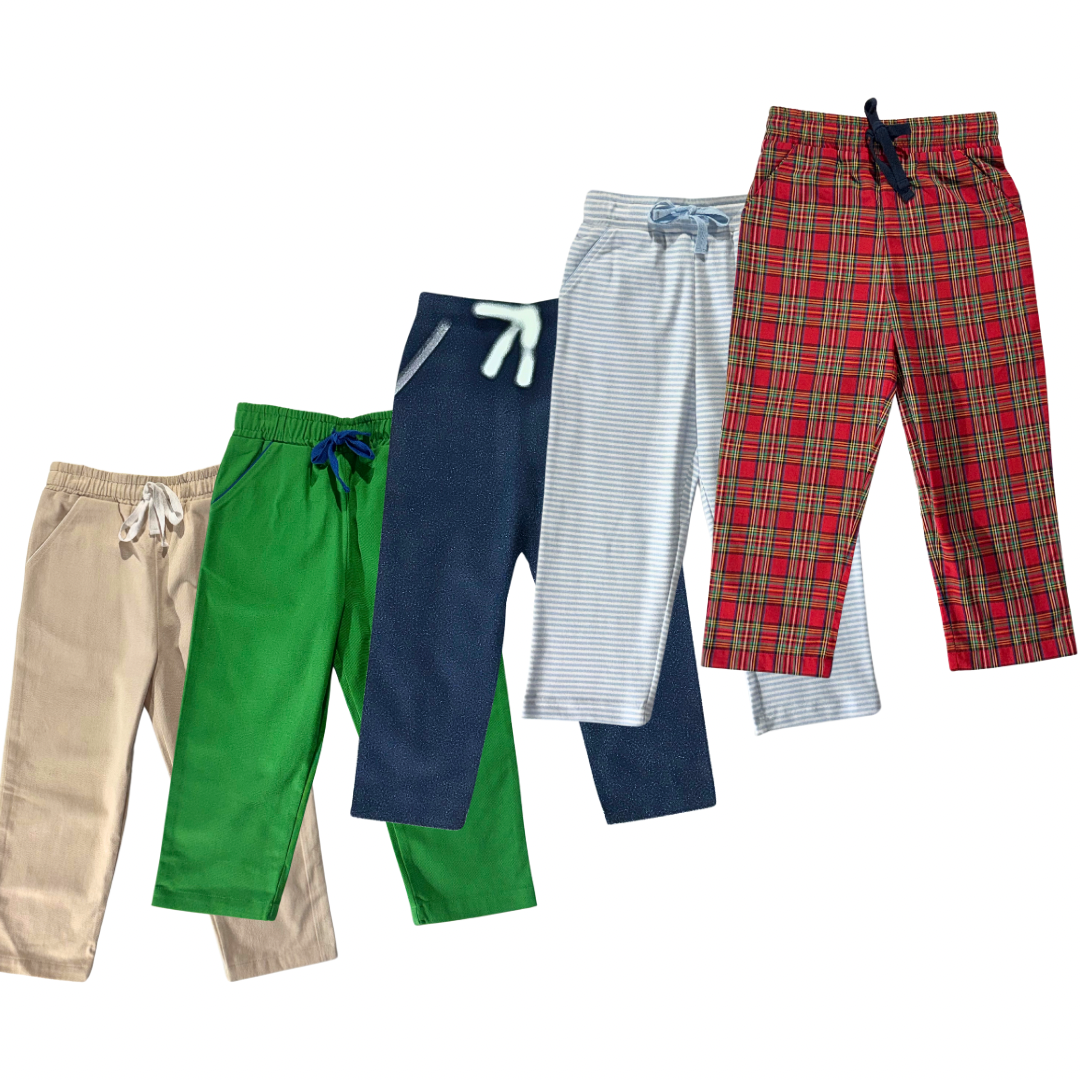 Thomas Pants in Navy Cotton Twill