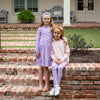 Maeve Girls Dress - Lavender Vineyard