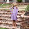 Maeve Girls Dress - Lavender Vineyard