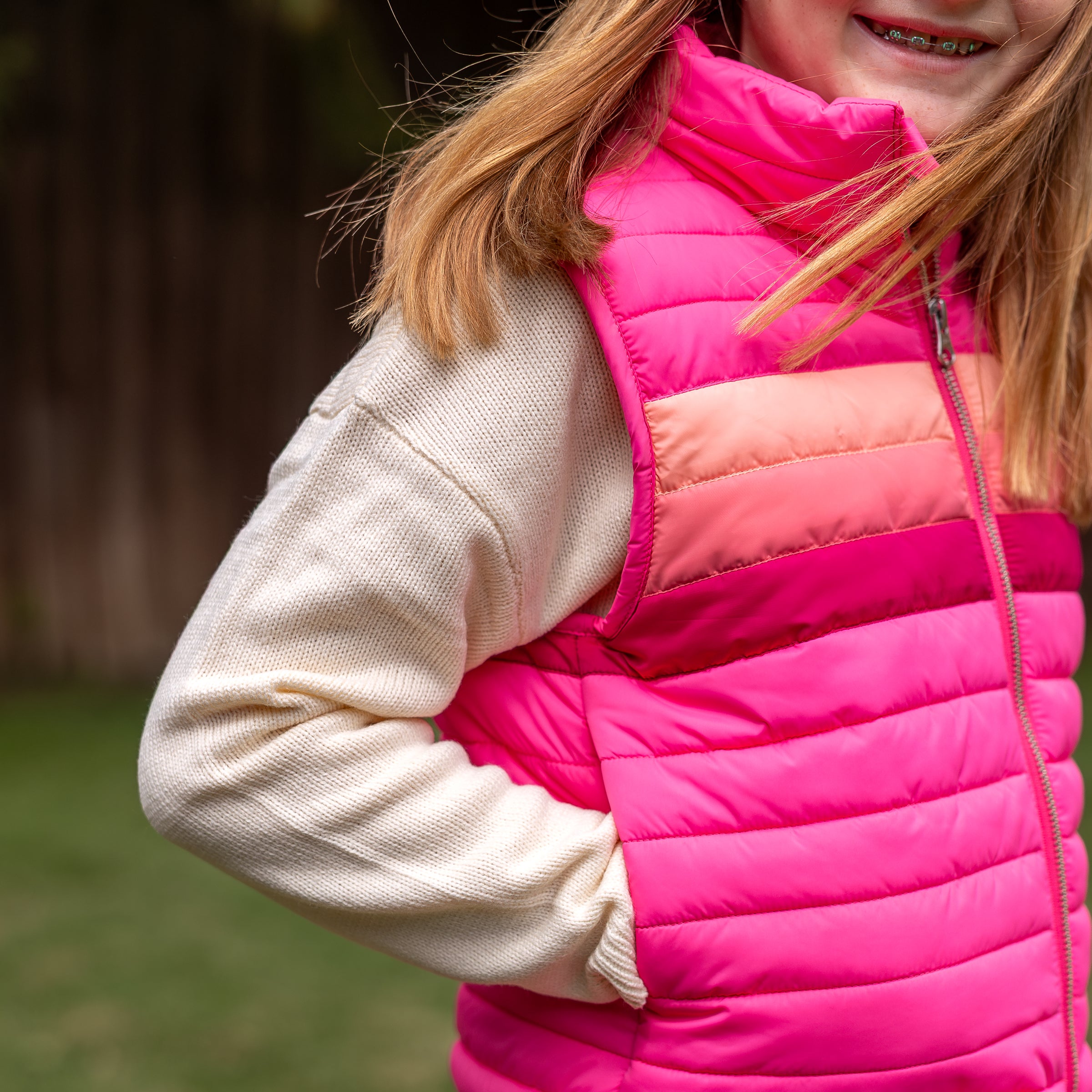 Vest - Berry Colorblock