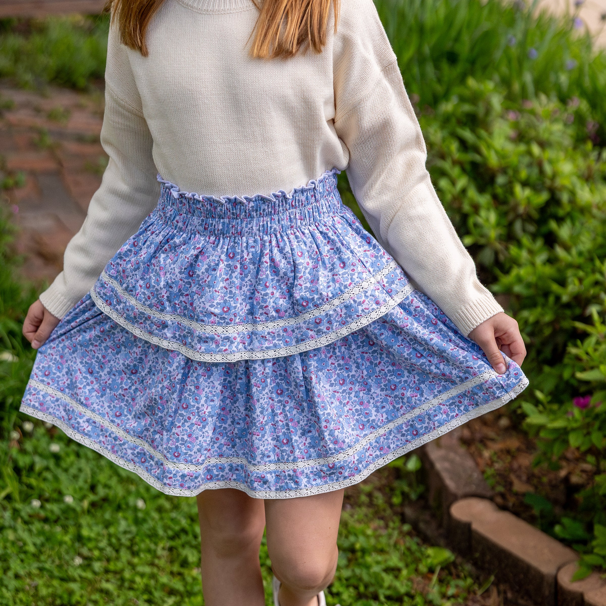 Leighton Skirt in Blue Vineyard (Pre-Order)