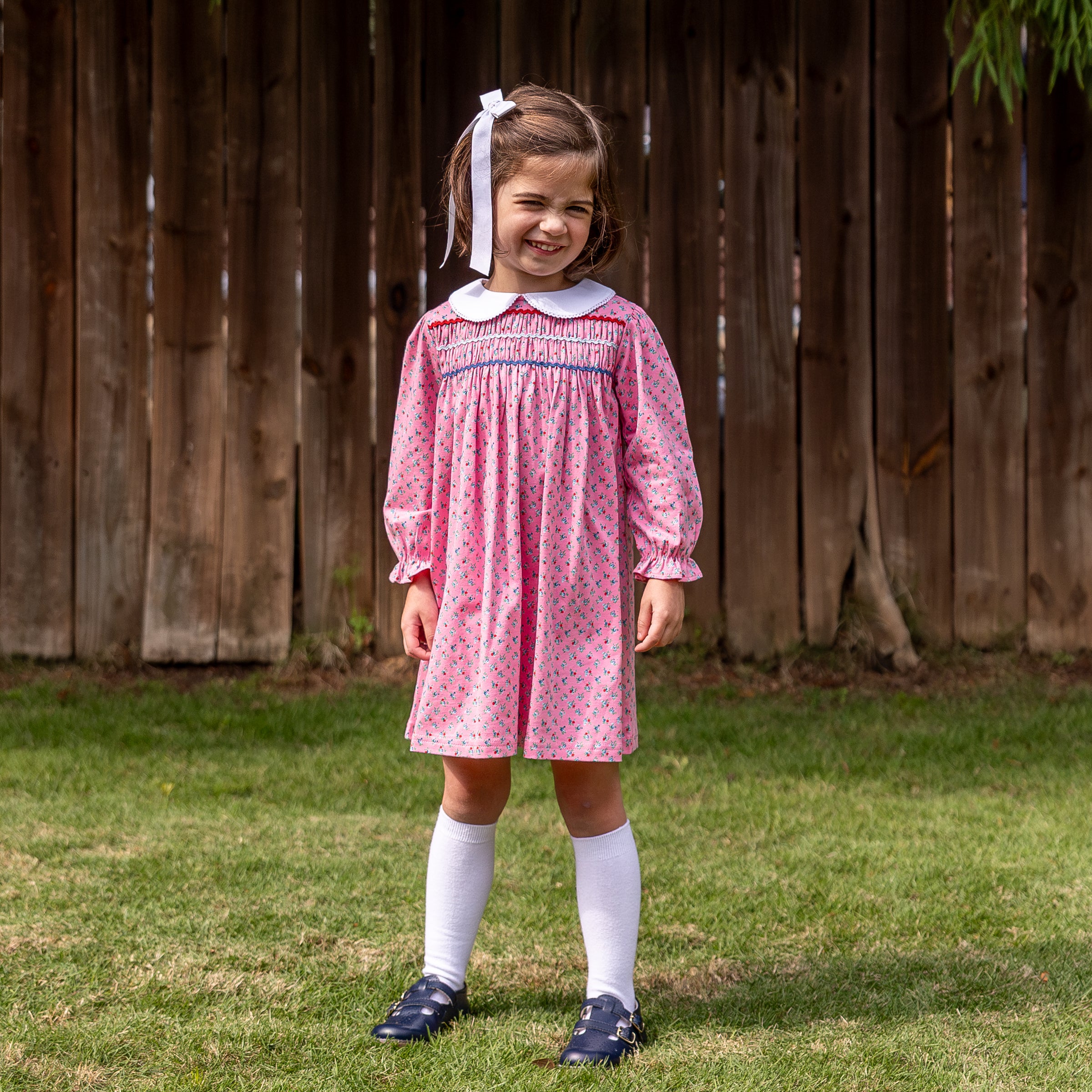 Lindsey Dress in Cambridge Garden