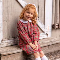 Josephine Dress in Red Stewart Tartan Plaid (Pre-Order)