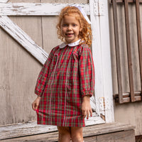 Josephine Dress in Red Stewart Tartan Plaid (Pre-Order)