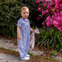 Glennie Romper in Blue Vineyard (Pre-Order)
