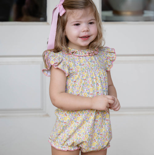 Frankie Girls Bubble - Clementine Floral