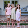 Lauren Girls Dress - Light Pink Stripe