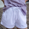 Melli Girls Shorts - White Terry