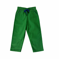 Thomas Pants in Green Cotton Twill