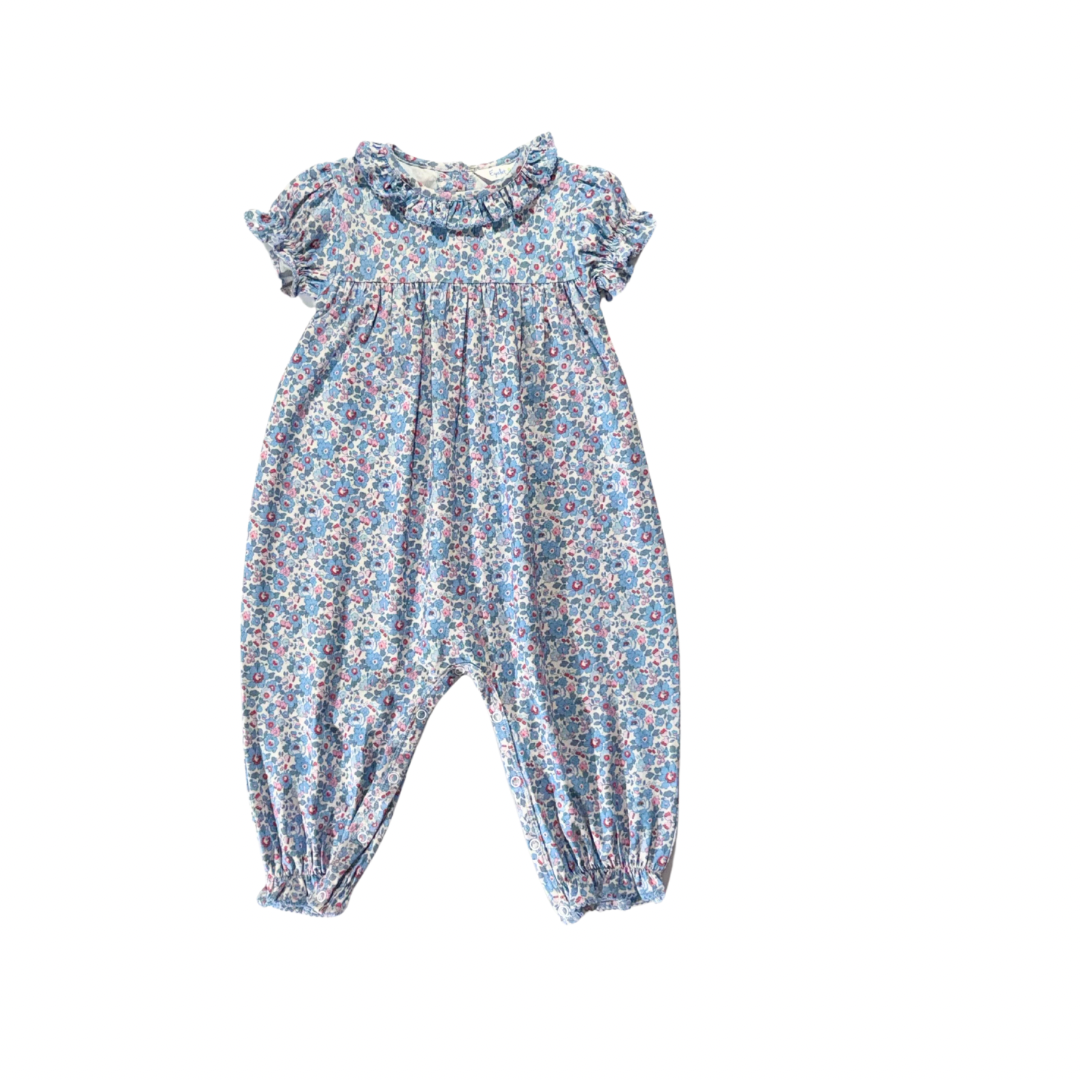 Glennie Romper in Blue Vineyard (Pre-Order)