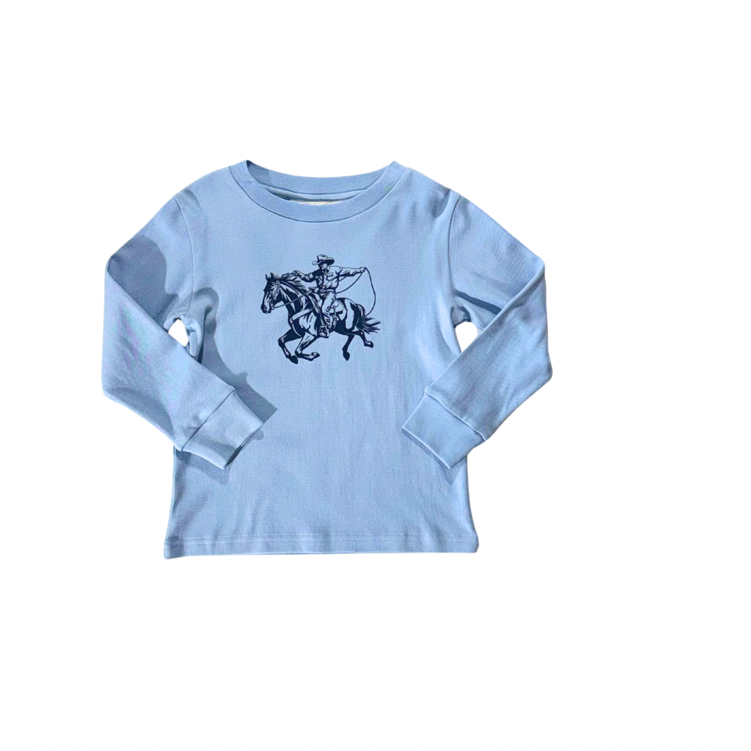 Riding Cowboy Crew Shirt