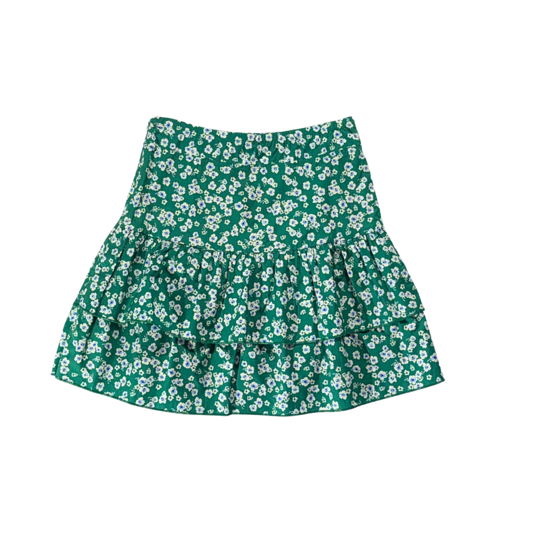 McKenzie Skirt in Green Ditsy Floral