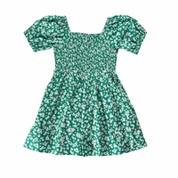 Skylar Dress in Green Ditsy Floral