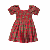 Skylar Dress in Red Stewart Tartan Plaid