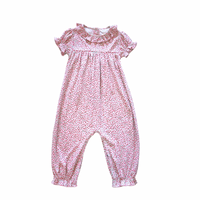 Glennie Romper in Pink Daisies
