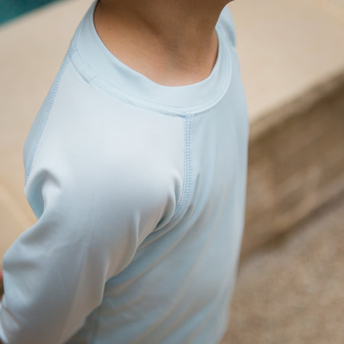 Childrens Rashguard Shirt - Light Blue
