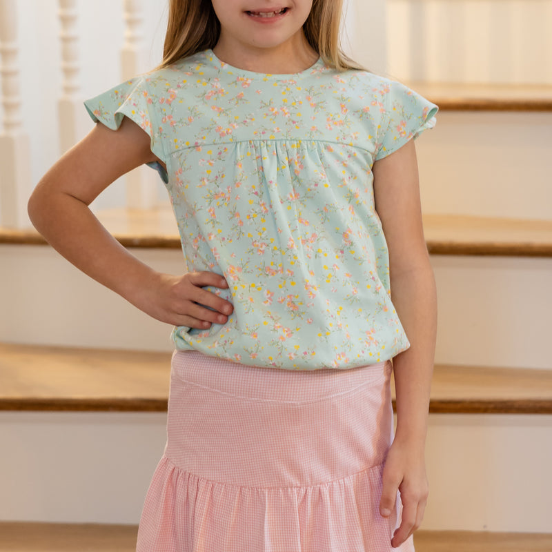 Claire Girls Top - Wildflowers