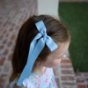 Girls Mini Hair Bow Ribbon - Light Blue