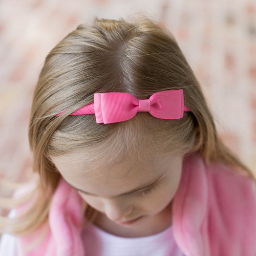 Bow Headband - Candy Pink
