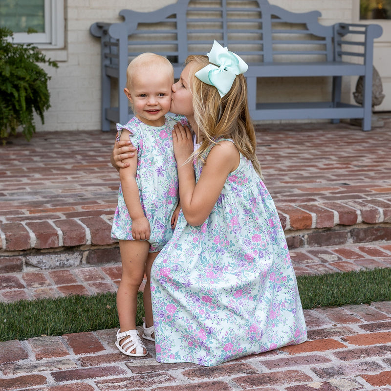 Greta Girls Dress - Watercolor Floral