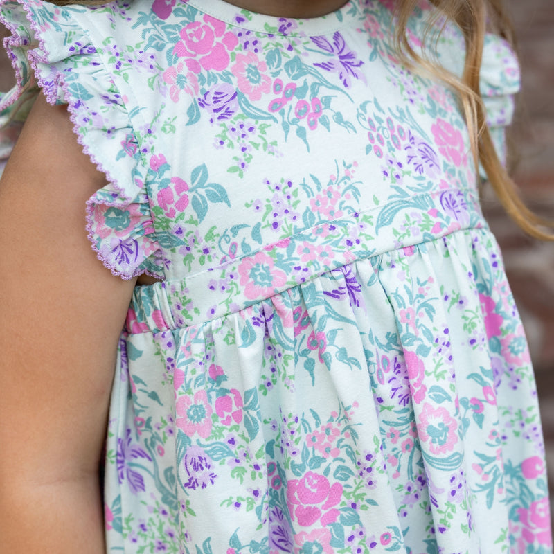 Virginia Girls Bloomer Set - Watercolor Floral (Pre-order)