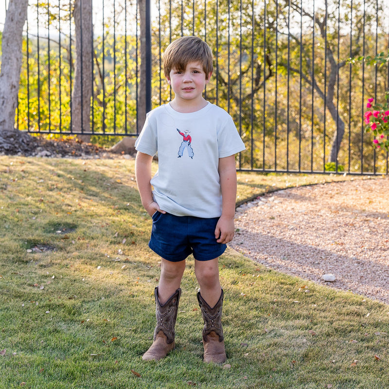 SAMPLE Boys Shorty Shorts - Navy Sizes 4 and 6