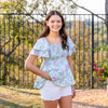 Maggie Top - Watercolor Floral (Pre-order)