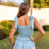 Lila Dress- Sky Blue Posies (Pre-order)