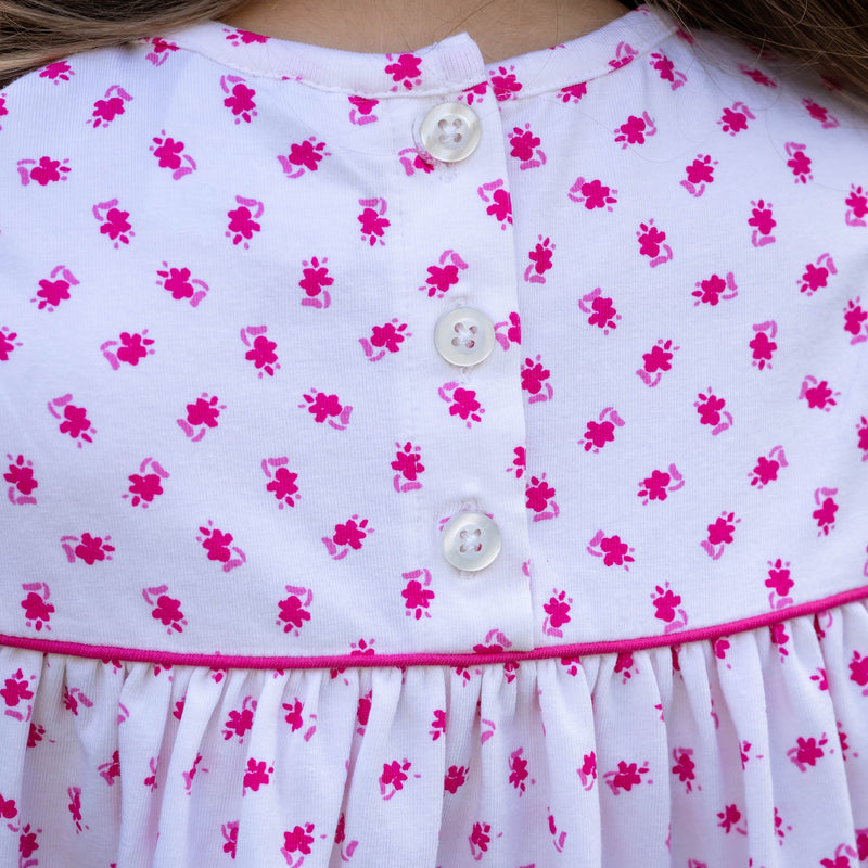 Francie Girls Short Set - Pink Ditsy Floral (Pre-order)
