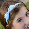 Bow Headband - Light Blue