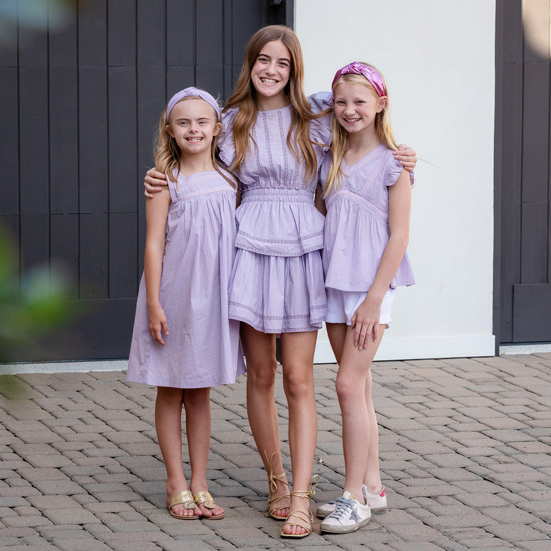 Lyra Girls Dress - Lavender