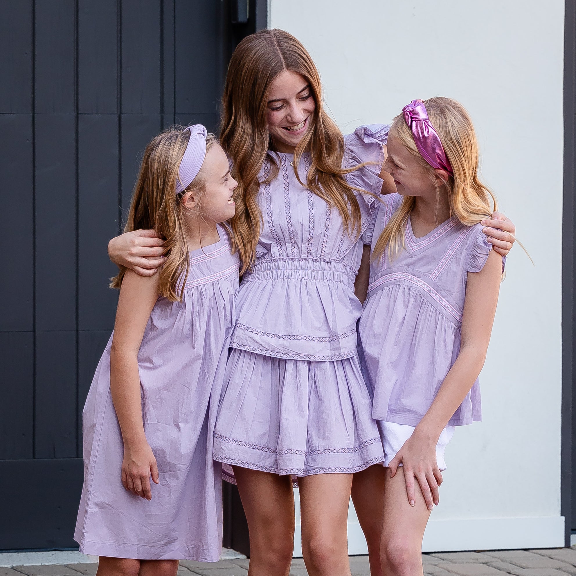 Eyelet Ivy Sarah Dress in Lavender