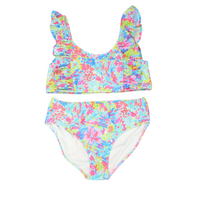Ruffle Bikini Set- Festive Floral - PRE-ORDER