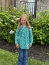 Betsy Tunic in Green Ditsy Floral (Pre-Order)