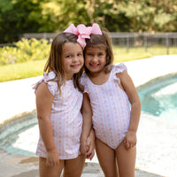 Girls Swimsuit - Sandcastle Trellis