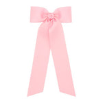 Girls Medium Hair Bow Ribbon - Light Pink