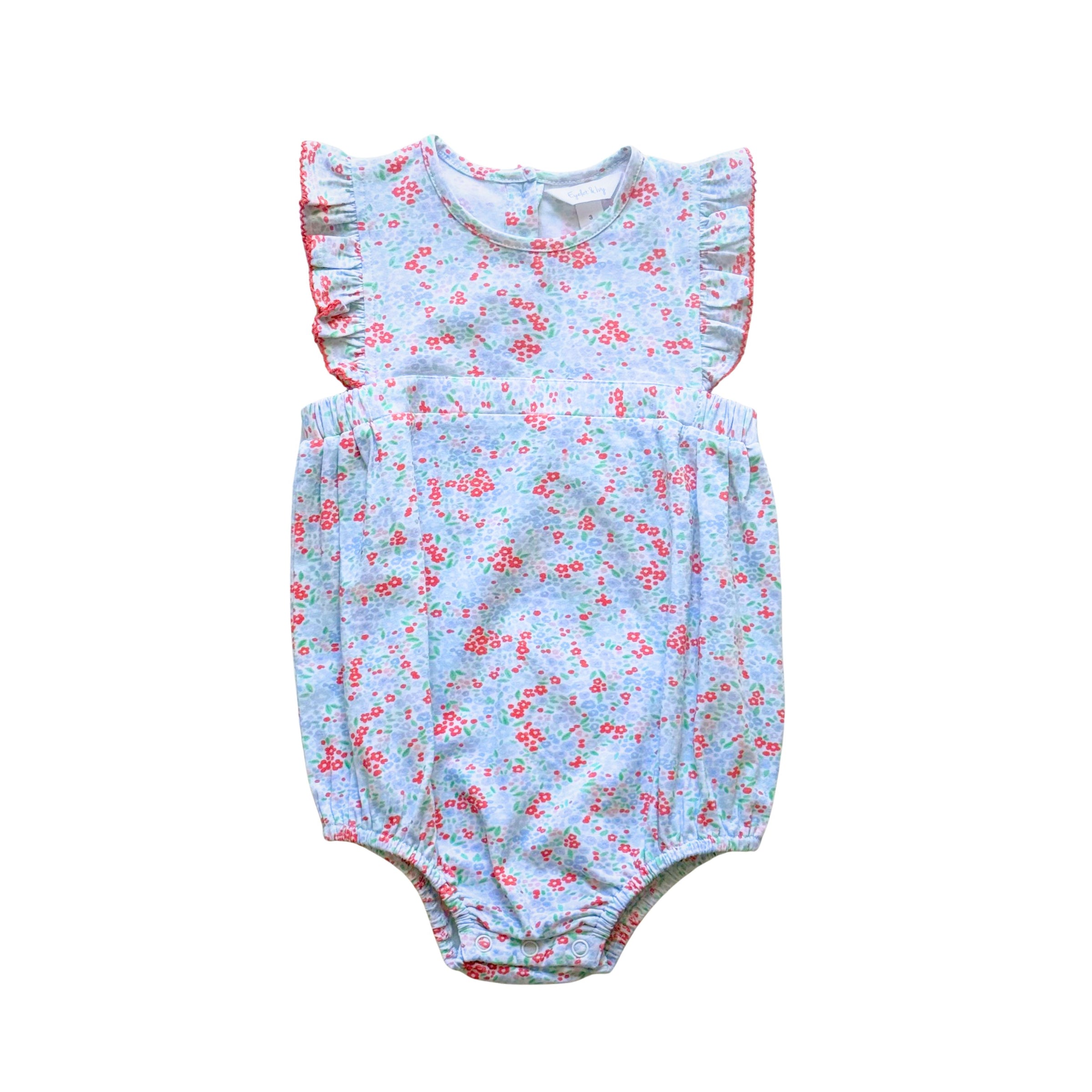 Alicen Girls Bubble - Patriotic Blooms- PRE-ORDER