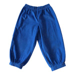 Boys Banded Pants - Royal Blue Corduroy