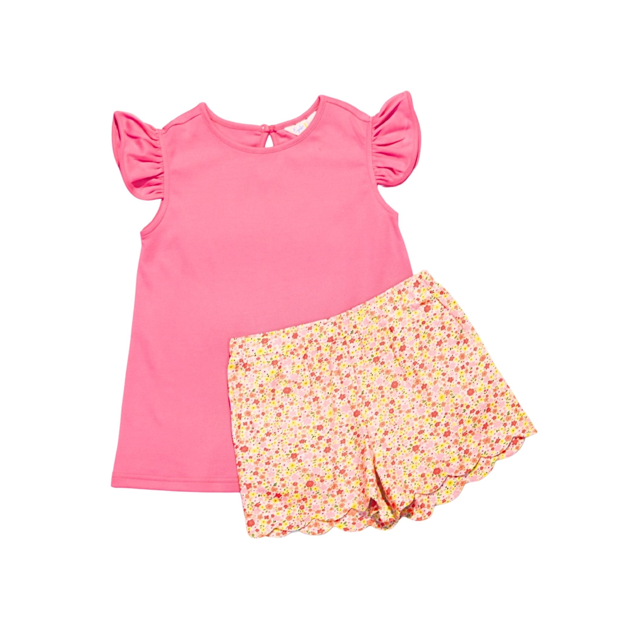 Becca Girls Shorts Set - Scarlett Garden-PRE-ORDER