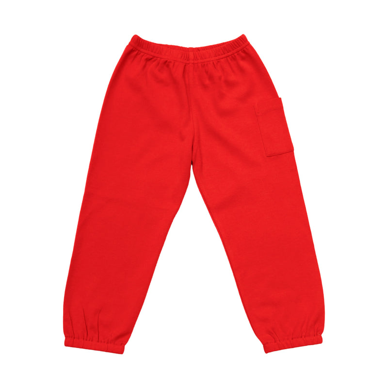Red Boys Banded Pants