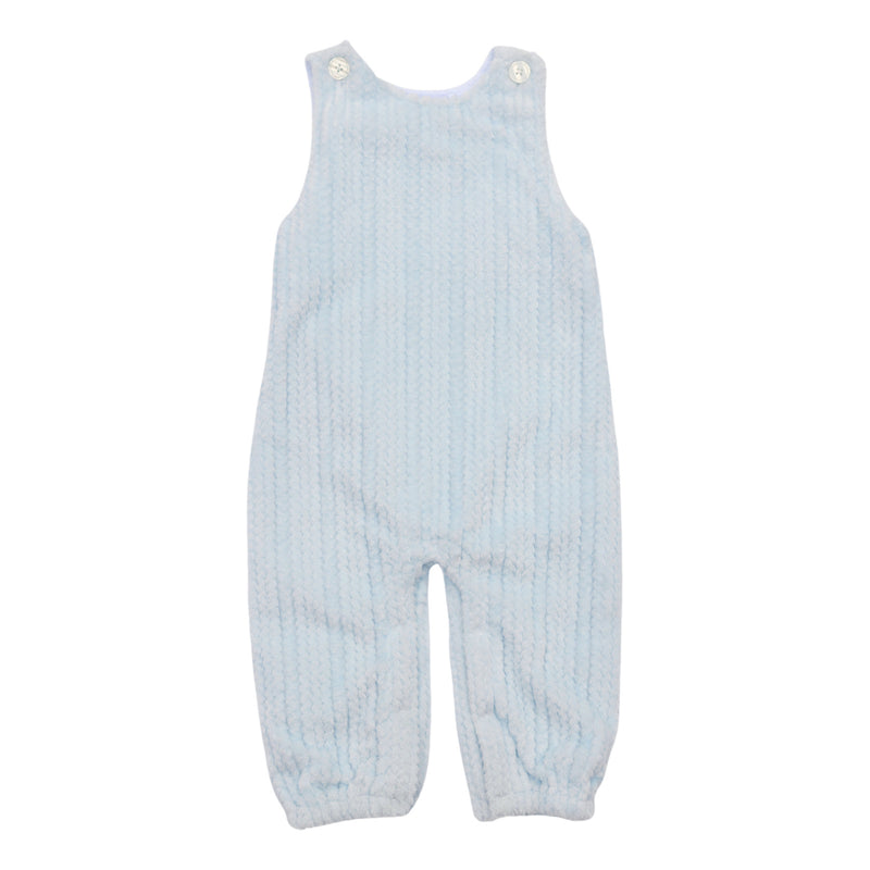 Ross Boys Overalls in Pale Blue Chenille