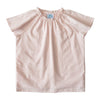 Bonnie Girls Top - Pearl Pink Swiss Dot