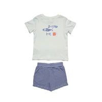 Boys Crew Shirt -Fish- PRE-ORDER
