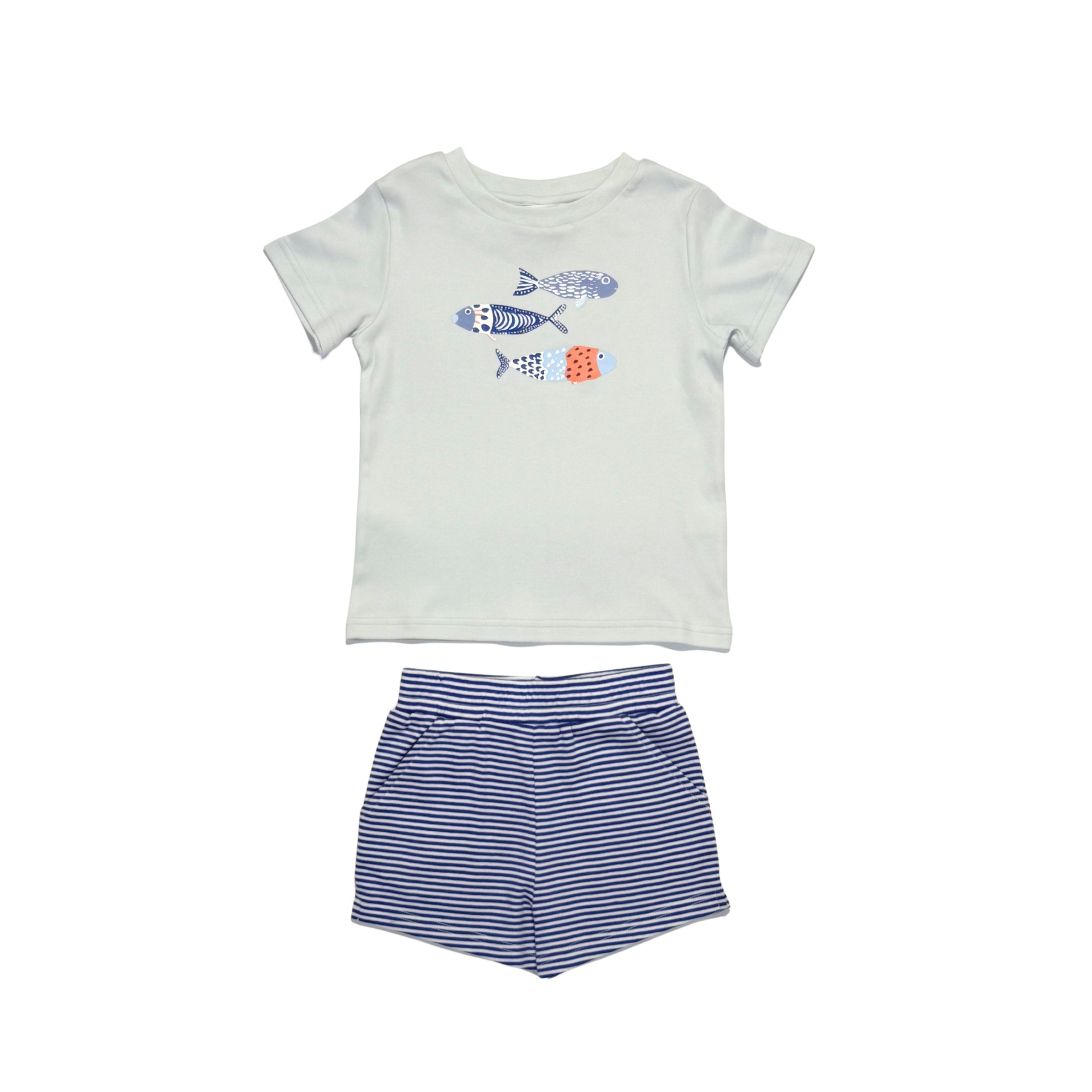 Boys Crew Shirt -Fish- PRE-ORDER