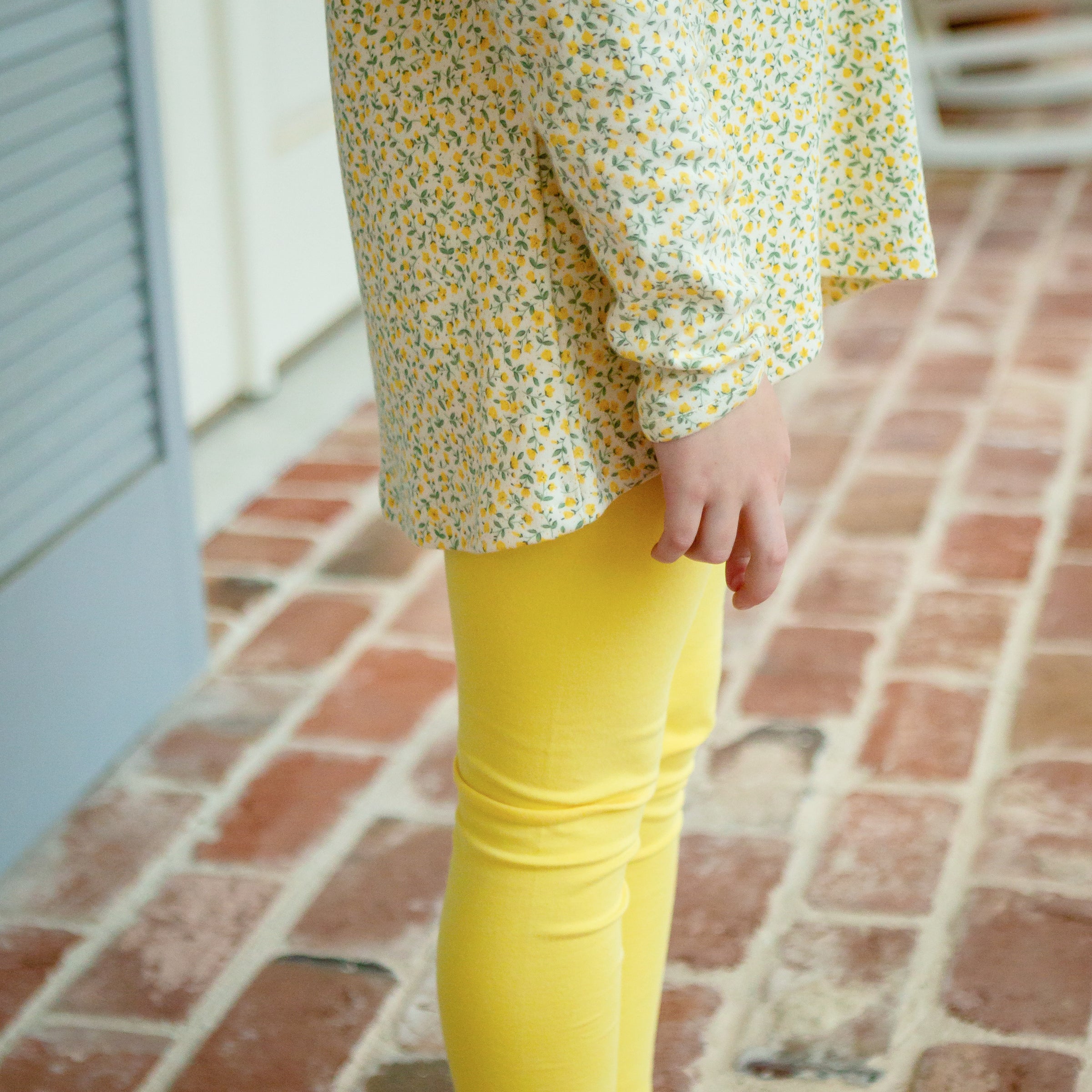 Girls Capri Leggings Yellow | Buy Online | Skin Friendly | Titapu