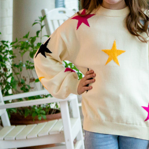 Star Crew Girls Sweater