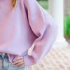 Lavender Dolman Sleeve Girls Sweater